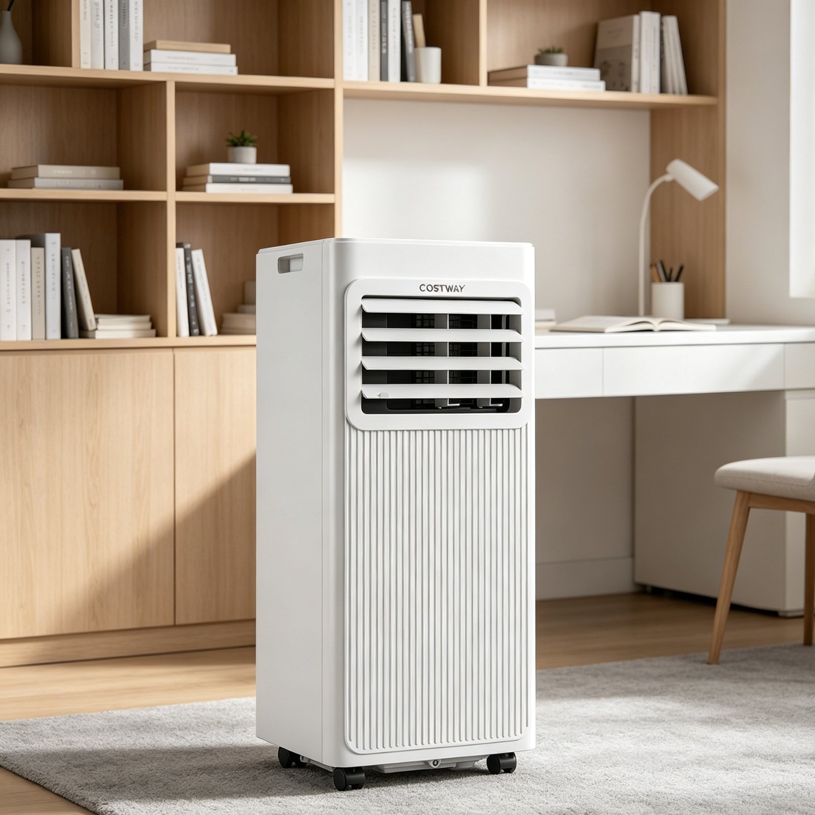 Aire Acondicionado Portátil Silencioso 7000 BTU 3 en 1 Deshumidificador Ventilador Modo Sueño Temporizador 24H hasta 32,5 m² Blanco – Image 4