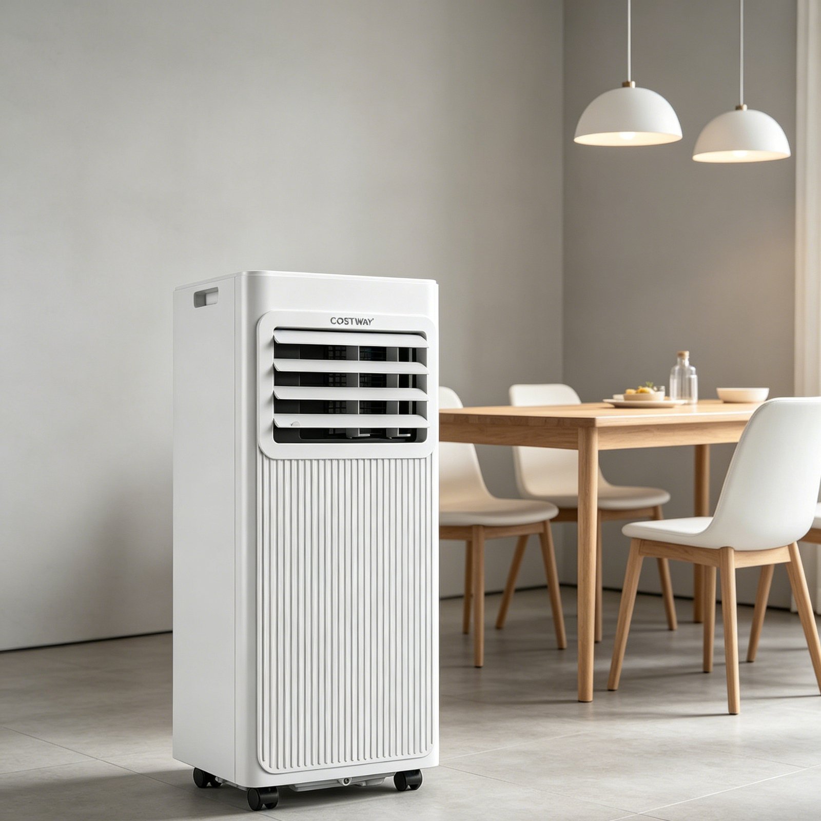 Aire Acondicionado Portátil Silencioso 7000 BTU 3 en 1 Deshumidificador Ventilador Modo Sueño Temporizador 24H hasta 32,5 m² Blanco – Image 5