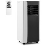 Aire Acondicionado Portátil con Evacuación 7000 BTU 3 en 1 Ventilador y Deshumidificador y Refrigerador con Pantalla LED y Mando a Distancia