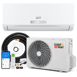 Aire Acondicionado Reversible 18000 BTU 5,1 KW Split R32 Calefacción Refrigeración 19 dB Autolimpieza 18000 BTU|5,1 kW Blanco