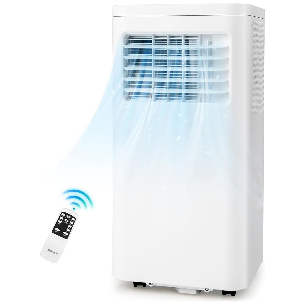 Aire Acondicionado Portátil Silencioso 9000btu 4 en 1 Refrigeración Ventilador Deshumidificador Mando a Distancia Temporizador 24H Blanco – Image 3