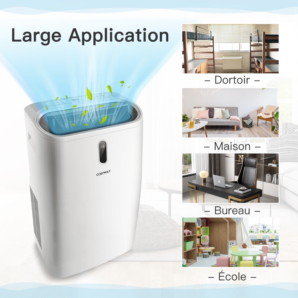 Aire Acondicionado 4 en 1 16 a 32℃ 14000BTU R290 3 Modos Ventilador Deshumidificador y Refrigerador Hasta 40㎡ Clase Energética A – Image 10