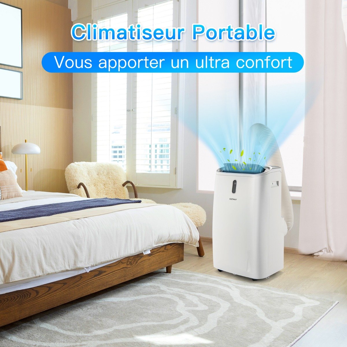 Aire Acondicionado 4 en 1 16 a 32℃ 14000BTU R290 3 Modos Ventilador Deshumidificador y Refrigerador Hasta 40㎡ Clase Energética A – Image 4