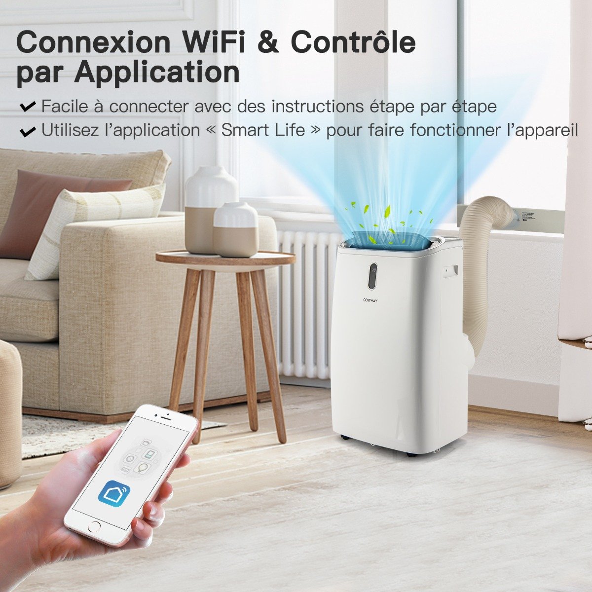 Aire Acondicionado 4 en 1 16 a 32℃ 14000BTU R290 3 Modos Ventilador Deshumidificador y Refrigerador Hasta 40㎡ Clase Energética A – Image 7