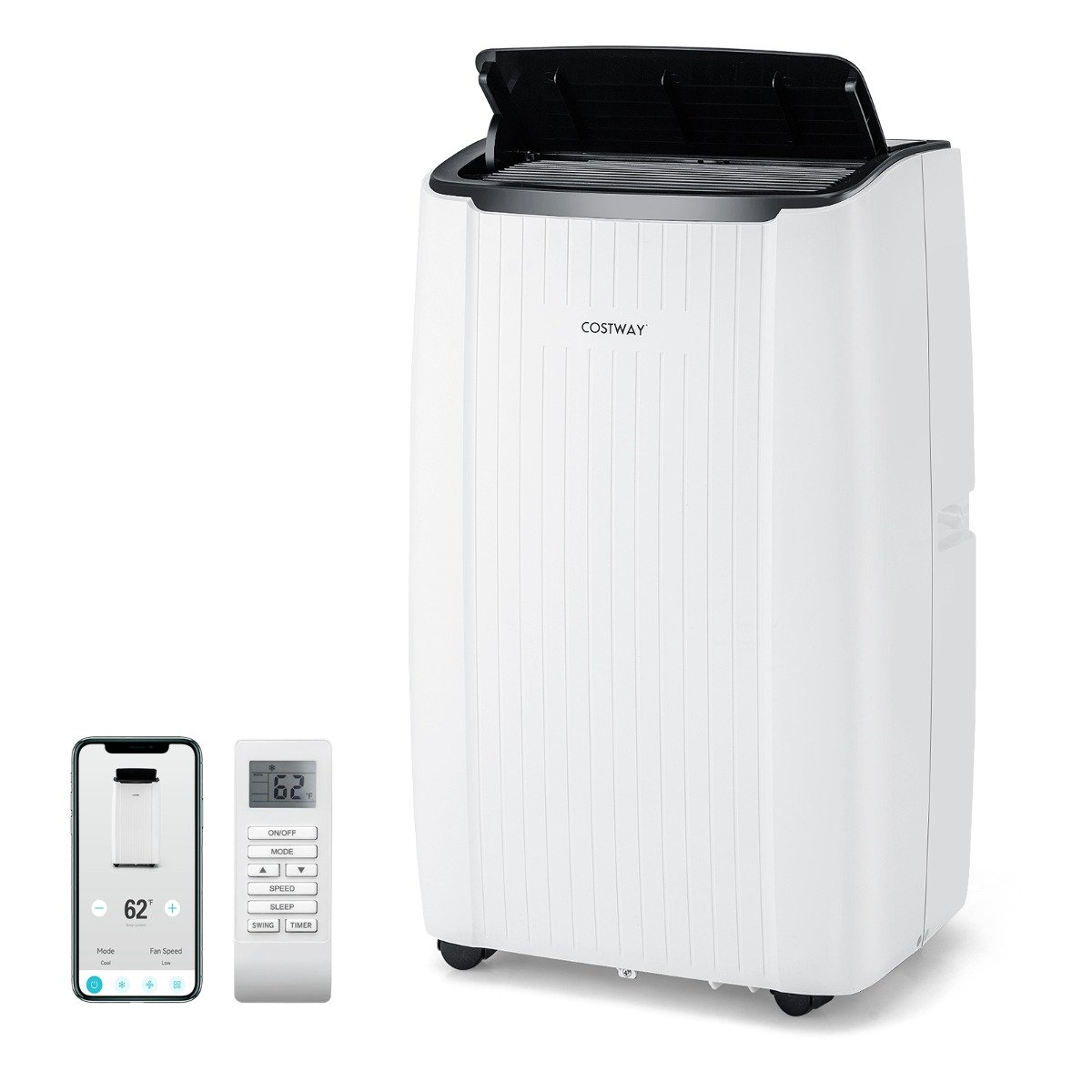 Aire Acondicionado Portátil 12000 BTU 4 en 1 Refrigeración Calefacción Ventilador Deshumidificador Temporizador 24H hasta 42m² – Image 2