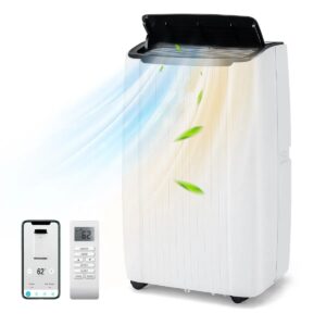 Aire Acondicionado Portátil 14000 BTU 4 en 1 Refrigeración Calefacción Ventilador Deshumidificador Temporizador 24H hasta 65m²