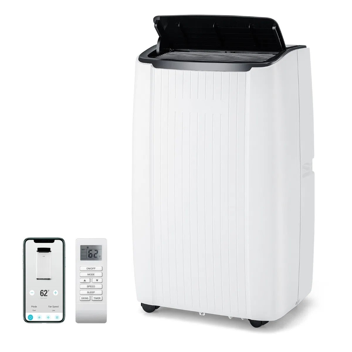 Aire Acondicionado Portátil 14000 BTU 4 en 1 Refrigeración Calefacción Ventilador Deshumidificador Temporizador 24H hasta 65m² – Image 3