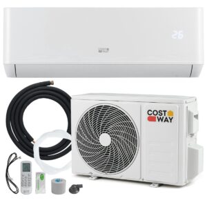 Aire Acondicionado Mini Split 12000 BTU (3,4 kW) Unidad Energéticamente Eficiente A++ con Sistema de Bomba de Calor para hasta 70㎡ Blanco