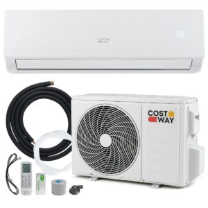 Aire Acondicionado Mini Split 9000 BTU (2,6 kW) Unidad Energéticamente Eficiente A++ con Bomba de Calor para hasta 42㎡ Blanco